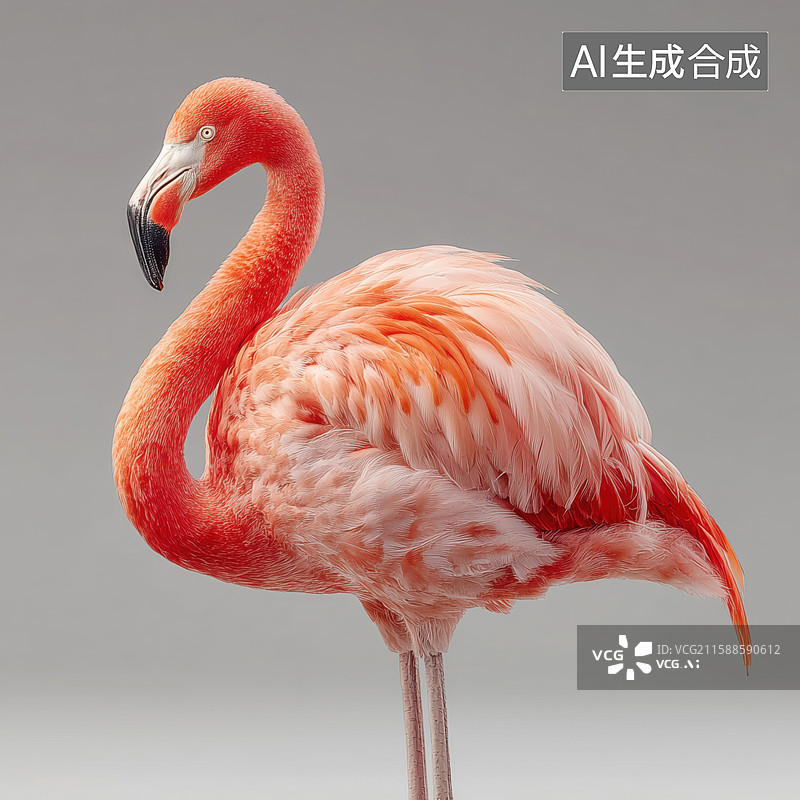 【AI数字艺术】火烈鸟元素图片素材