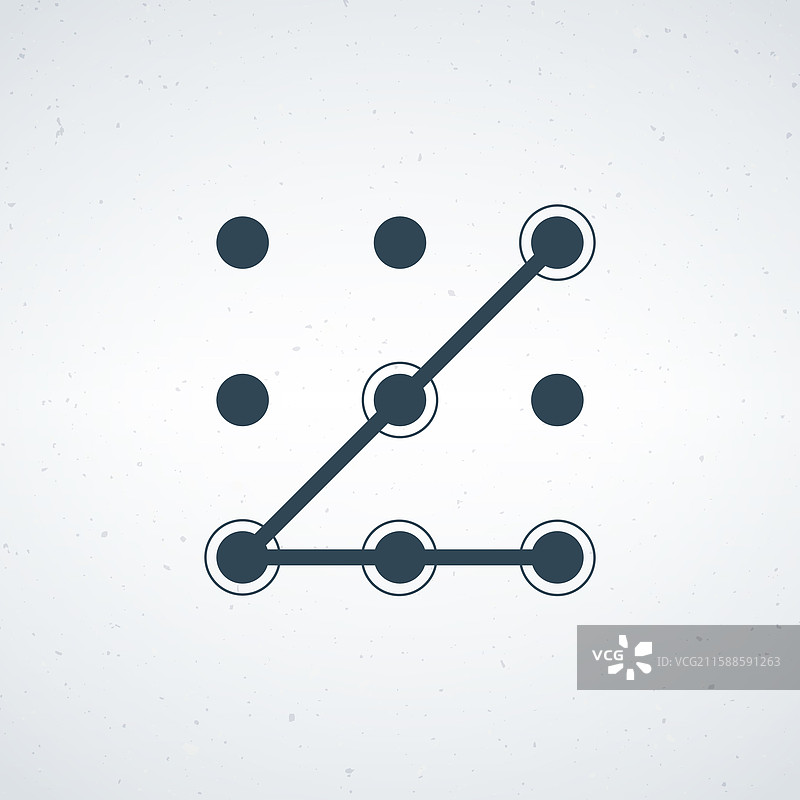 图案解锁图标点阵密码图片素材