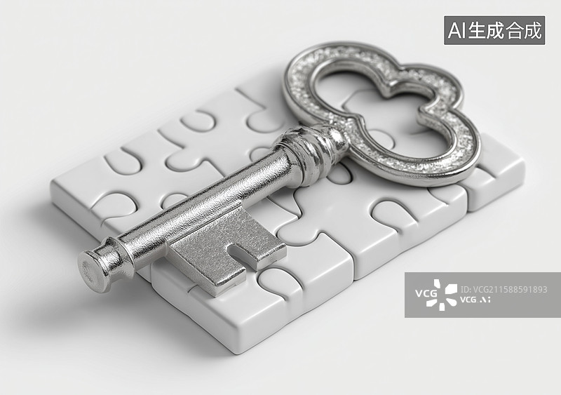 【AI数字艺术】复古钥匙元素图片素材