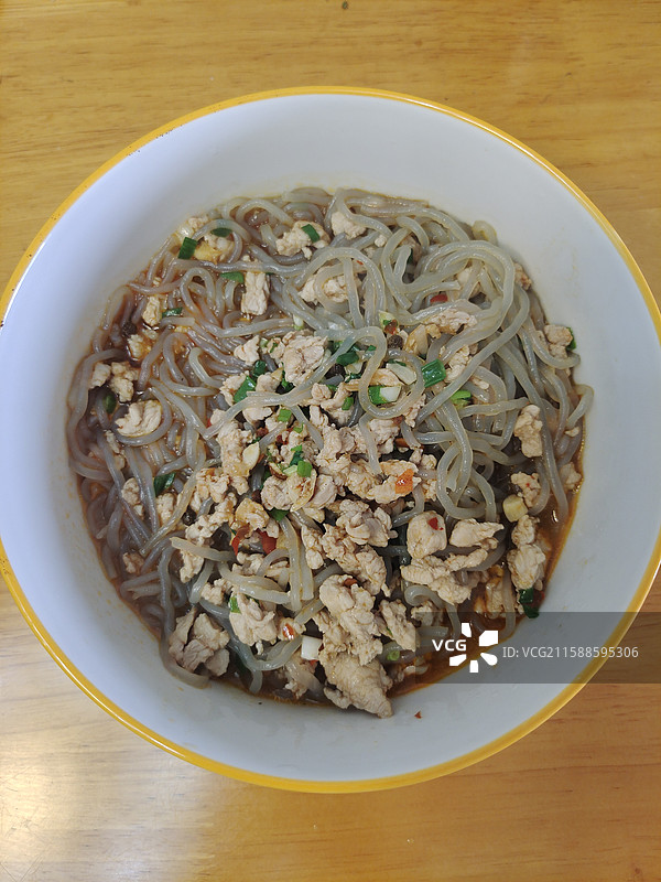 家常菜蚂蚁上树肉沫粉条图片素材