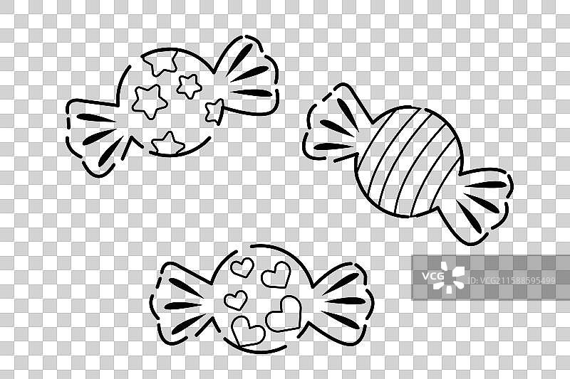 矢量卡通水果糖图片素材