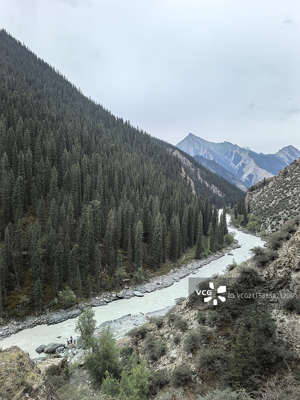 新疆乌孙古道的河图片素材