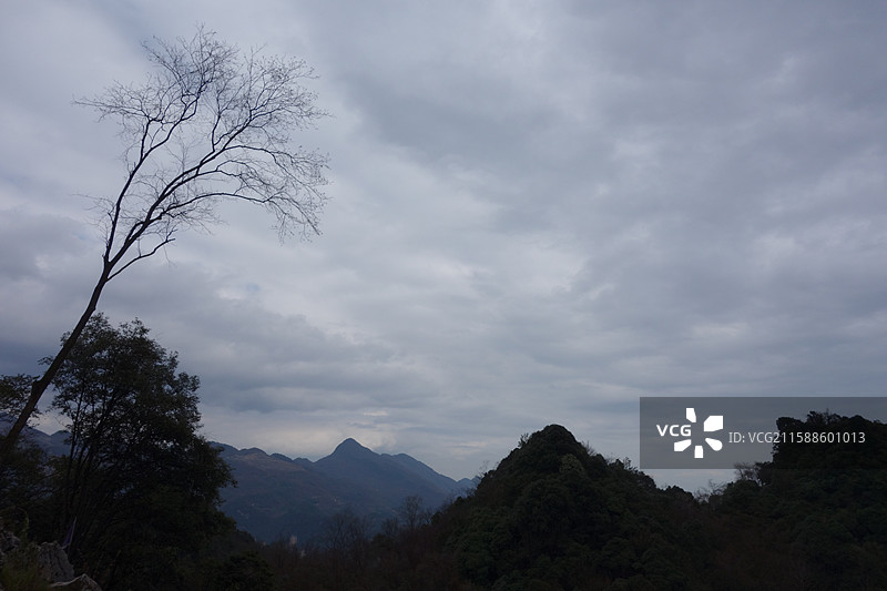 四川省绵阳市北川县药王谷石头城迷宫图片素材