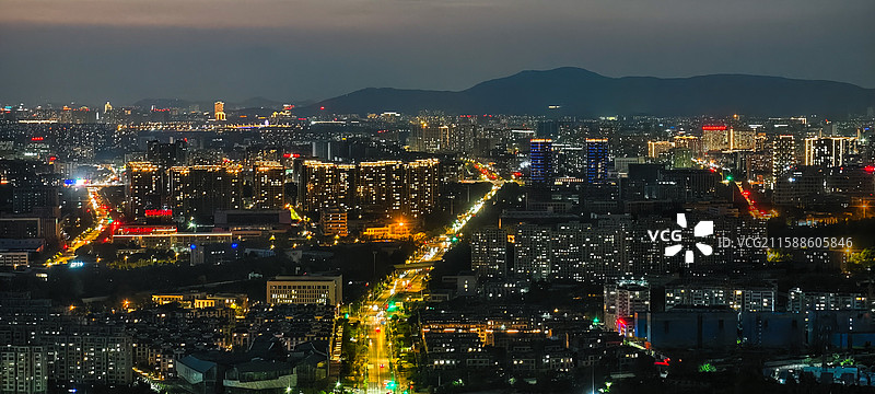 方山夜景图片素材