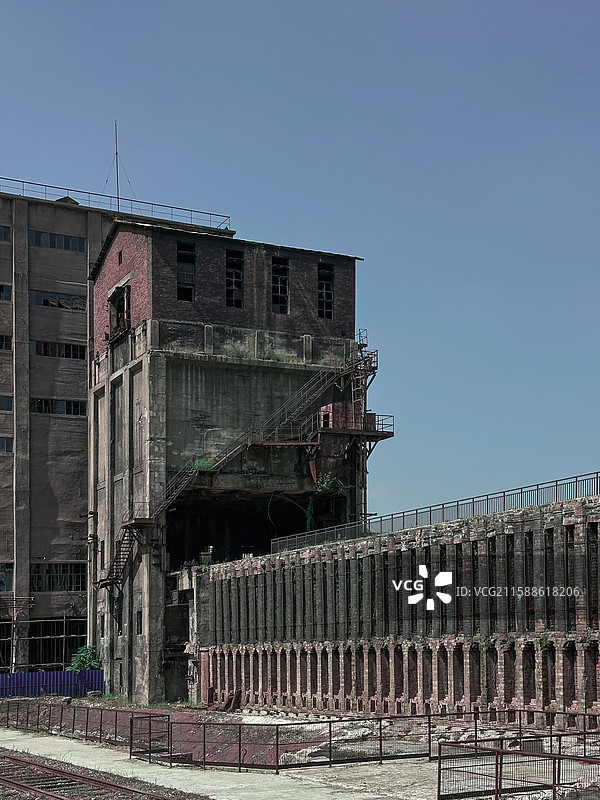 老的工业厂房旧址图片素材