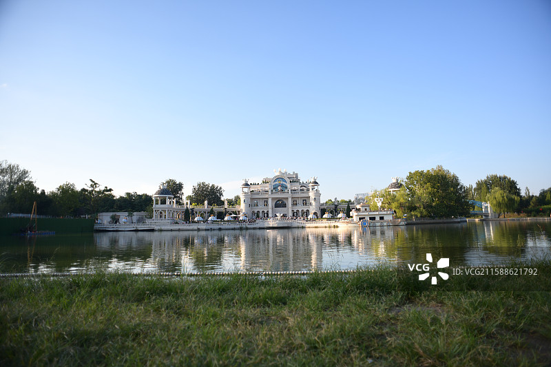 北京朝阳公园泡泡玛特城市乐园（POP LAND）方舟湖图片素材