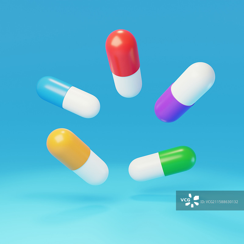 医疗医药病人用药胶囊药品3D图片素材