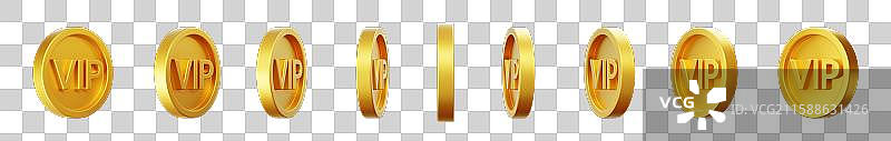免抠专属贵宾会员活动金币VIP3D图片素材