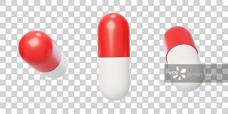免抠医疗医药病人用药胶囊药品3D图片素材