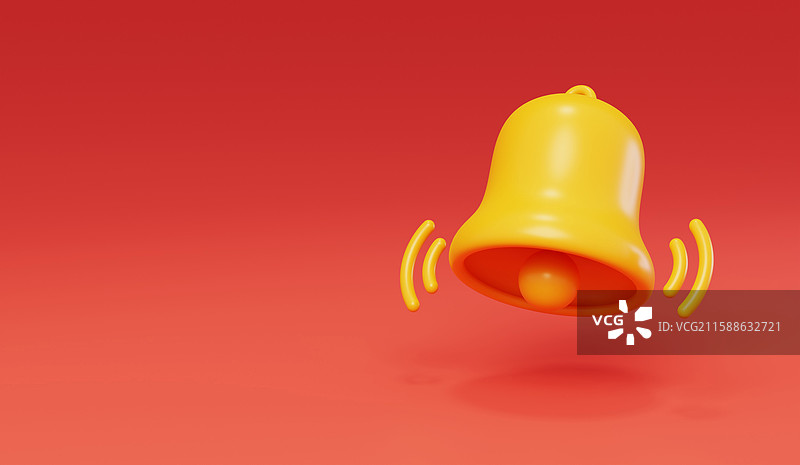 铃铛3D消息提醒通知警报活动图片素材
