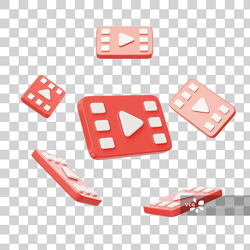 免抠影像摄影视频传媒视频播放3D图片素材