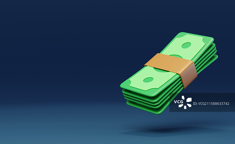 美元金融国际贸易货币投资资金3D图片素材