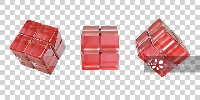 免抠数据魔术方块魔方形元素3D图片素材