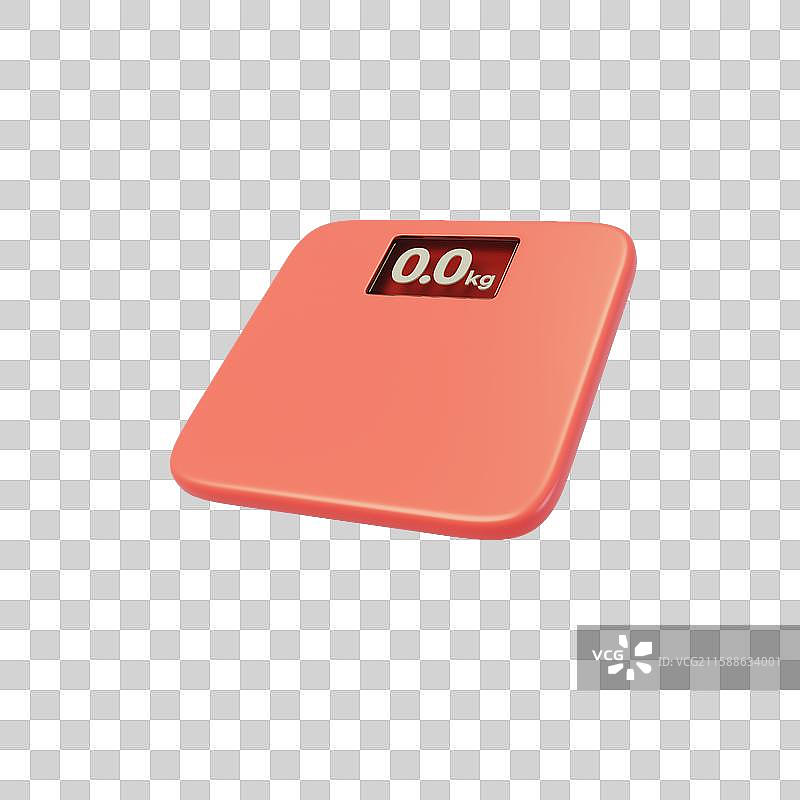免抠健身房体脂称检测体重体脂称3D图片素材