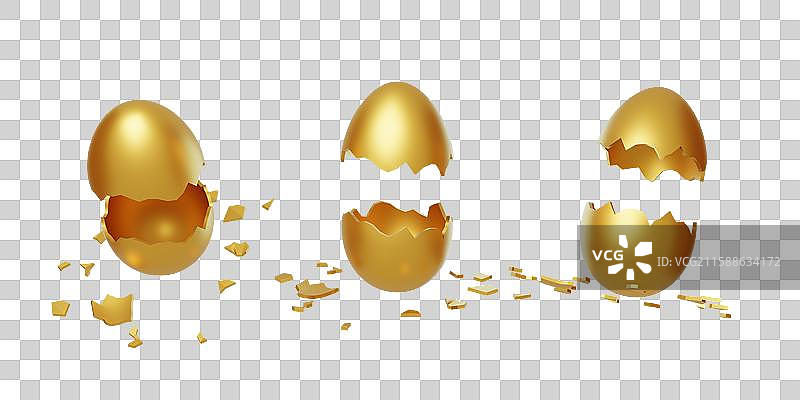 免抠游戏抽奖新人回馈福利砸金蛋3D图片素材