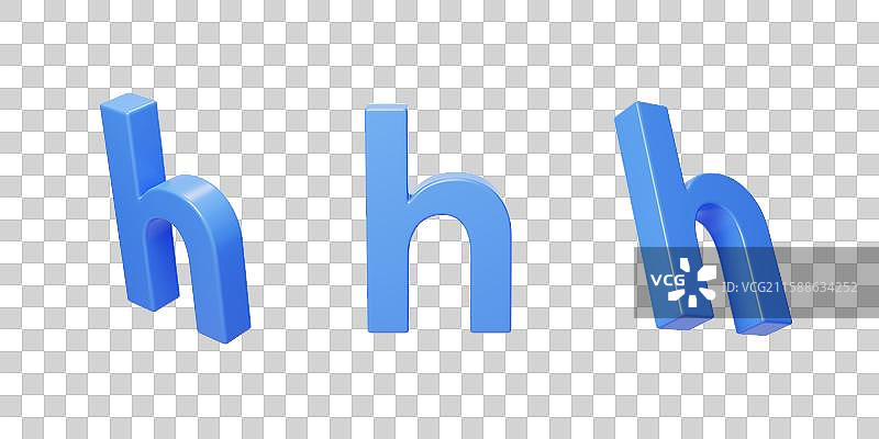 免抠英文字母h拼音拼写语言3D图片素材