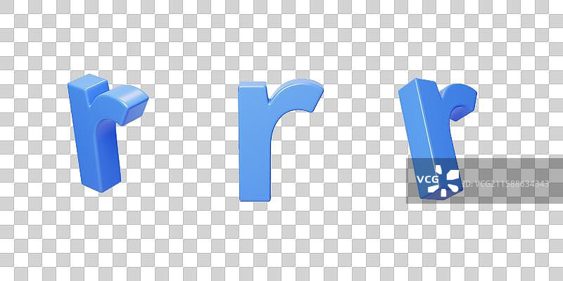 免抠英文字母r拼音拼写语言3D图片素材