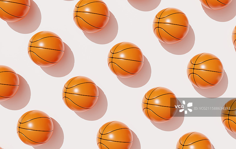 体育健身器材多人团队协作篮球3D图片素材