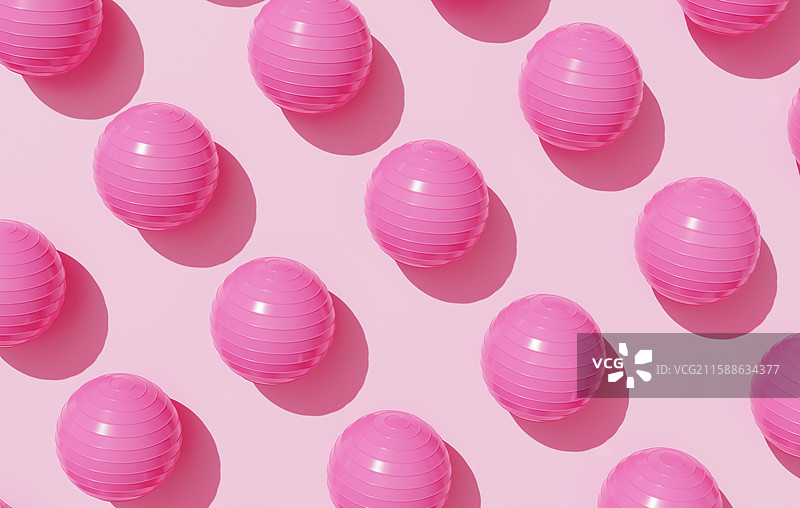 瑜伽球减肥计划必备训练拉伸球3D图片素材