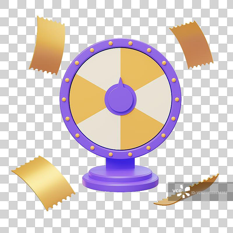 免抠节日活动优惠券抽奖抽奖大转盘3D图片素材