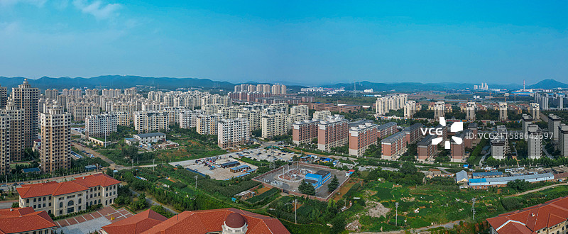 大连市 旅顺口区 新城大街 东鸡冠山 火石岭 航拍图片素材