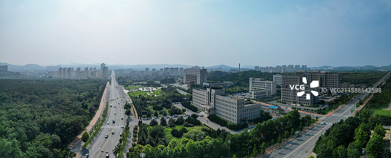 大连市 旅顺口区 新城大街 东鸡冠山 火石岭 航拍图片素材