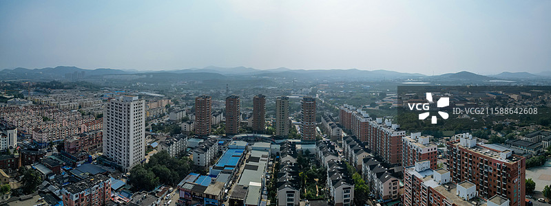 大连市 旅顺口区 新城大街 东鸡冠山 火石岭 航拍图片素材