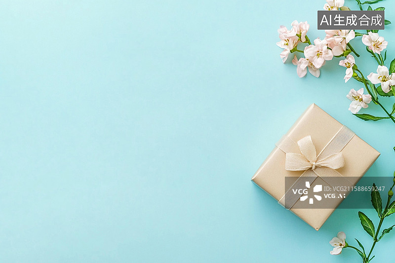 【AI数字艺术】粉红色的礼盒粉红色的蝴蝶结，粉红色的背景拿着盒子的手图片素材