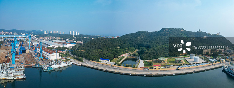 大连市 旅顺口区 旅顺 白玉山 望海亭 黄金山 老虎尾图片素材