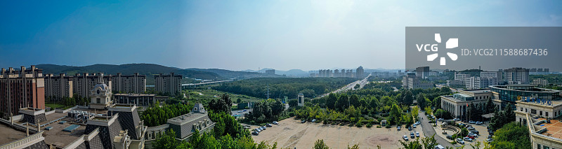 大连市 旅顺口区 新城大街 东鸡冠山 火石岭 航拍图片素材