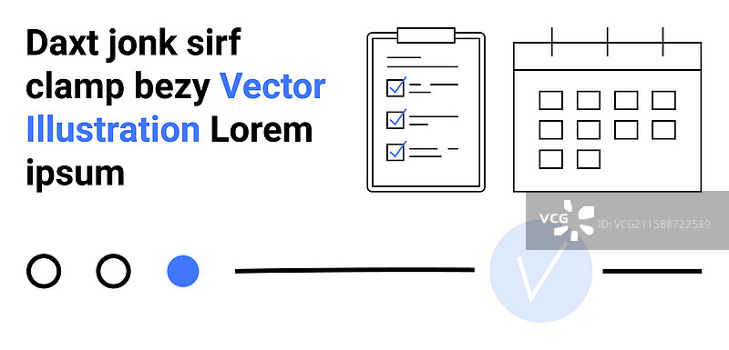 带有剪贴板的计划和组织工具图片素材