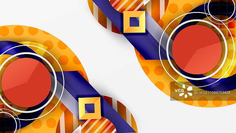 具有分层几何形状的抽象设计图片素材