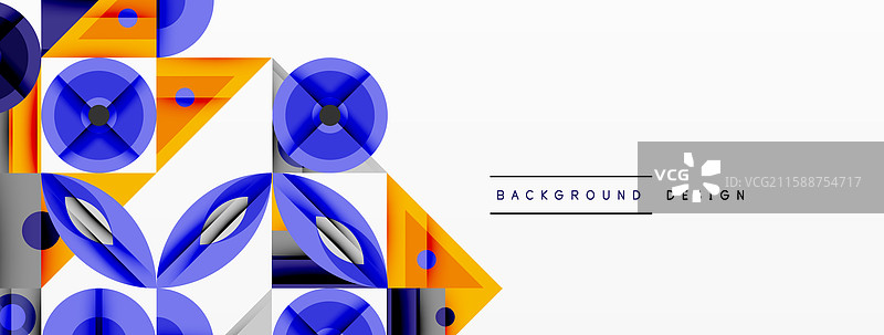 几何抽象构图与交错元素图片素材