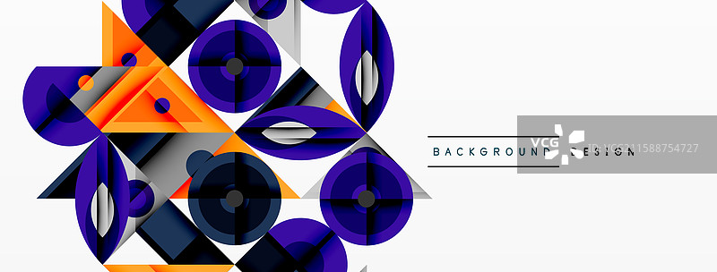 动态几何构图，带有锐利的角度图片素材