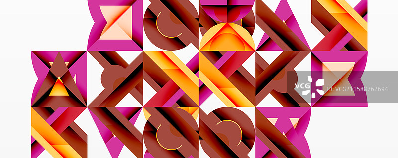 圆形、方形、线条的抽象背景图片素材