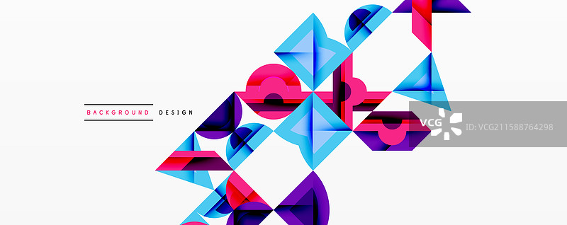 圆形、方形、线条的抽象背景图片素材