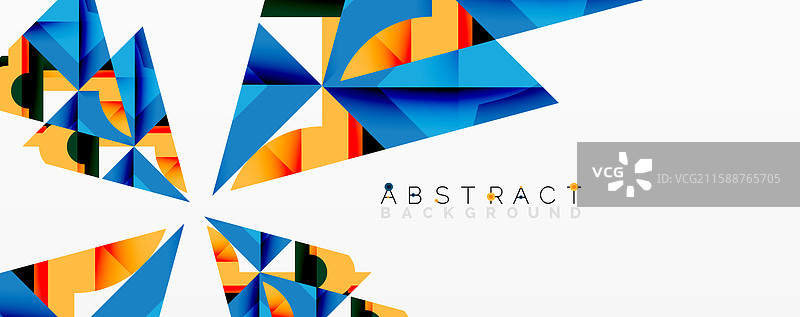 圆形、半圆形、正方形和圆形三角形图片素材