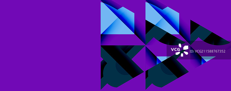 圆形、半圆形、正方形和圆形三角形图片素材