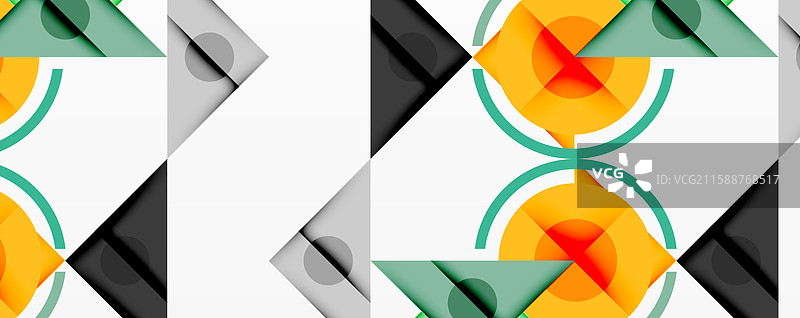 重叠的抽象几何构图图片素材