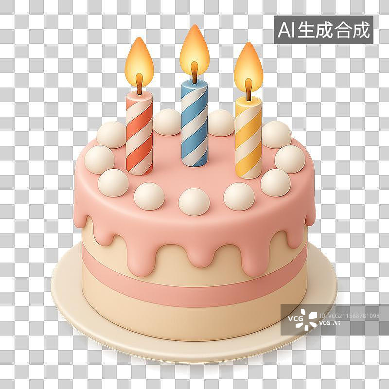 【AI数字艺术】生日蛋糕图片素材