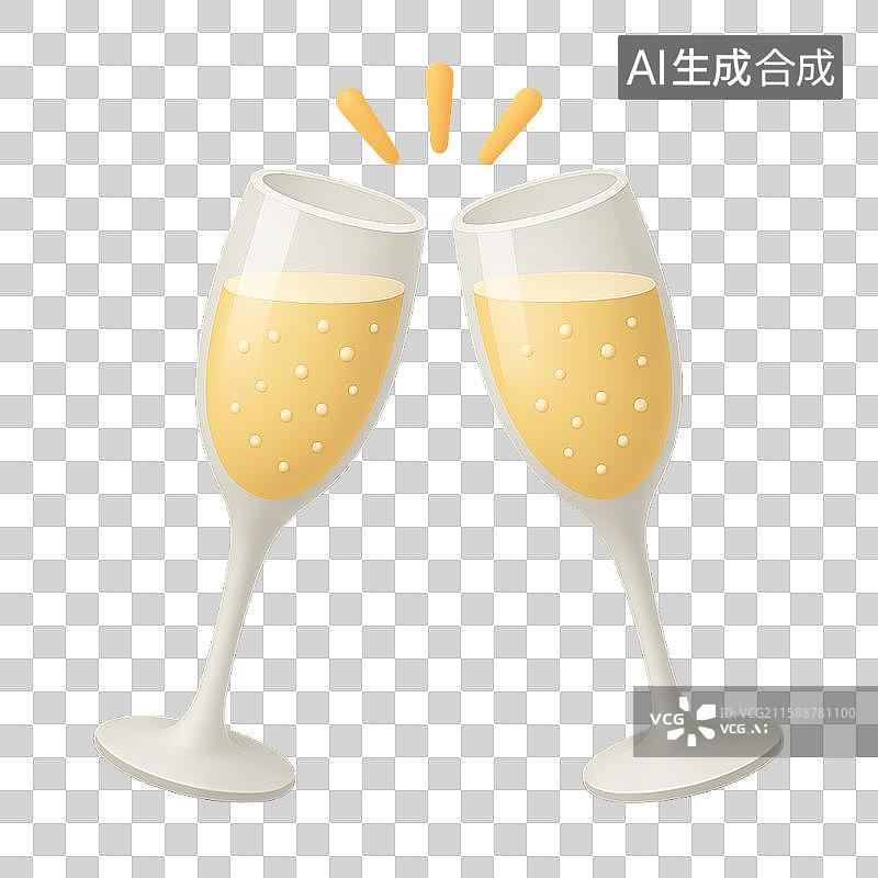 【AI数字艺术】香槟干杯图片素材