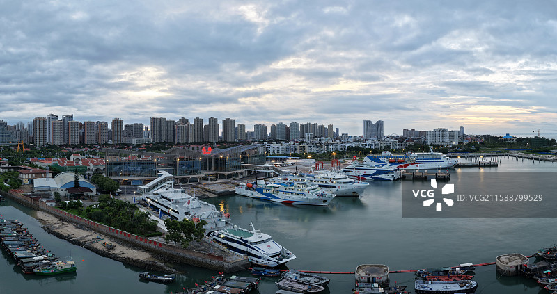 广西侨港国际客运港图片素材