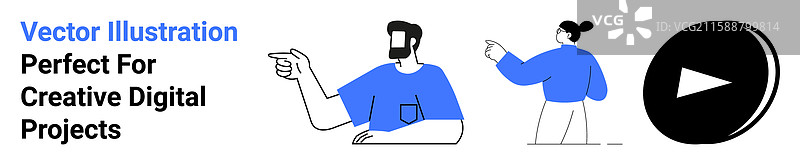 身穿蓝色服装的人们在做手势并进行圆形游戏图片素材