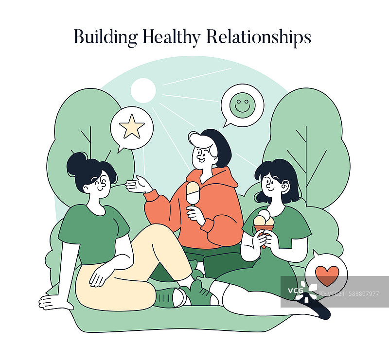 权威型育儿风格扁平图示图片素材