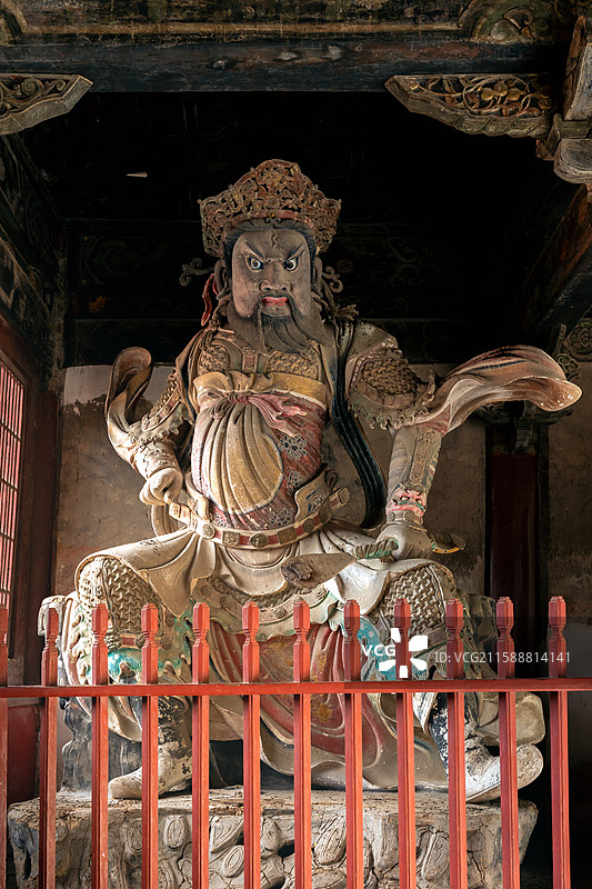 平武报恩寺天王殿持国天王图片素材