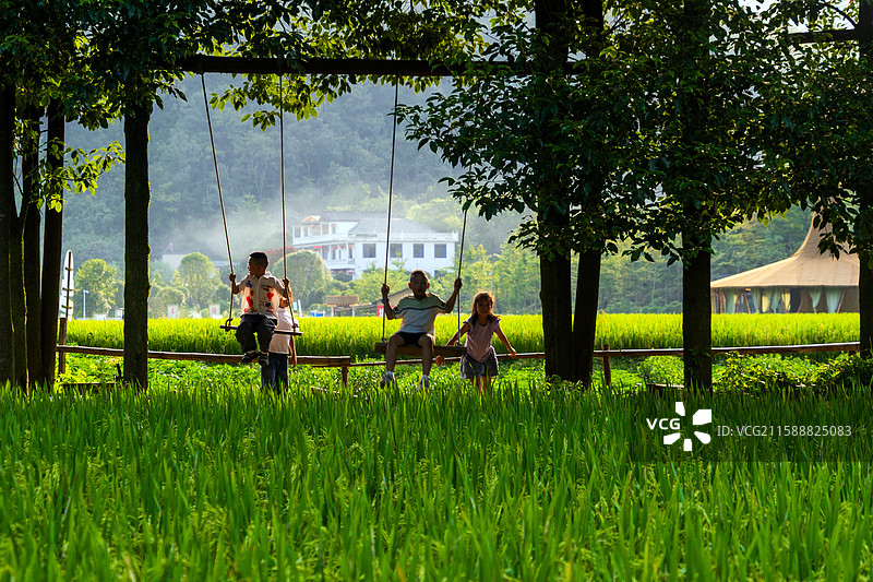 恩施市白果乡下村坝观音塘边的风景图片素材