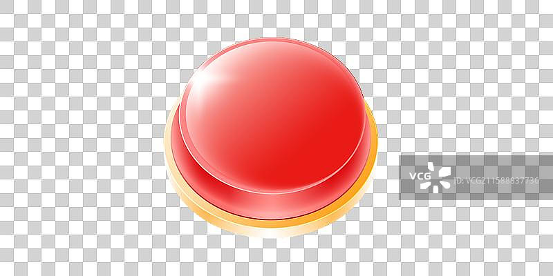 红色按钮元素图片素材