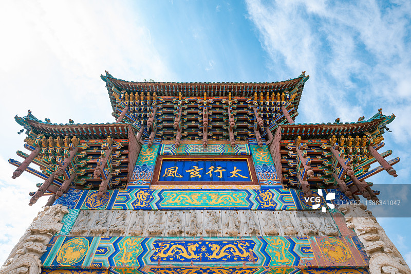 古建筑牌坊艺术造型图片素材