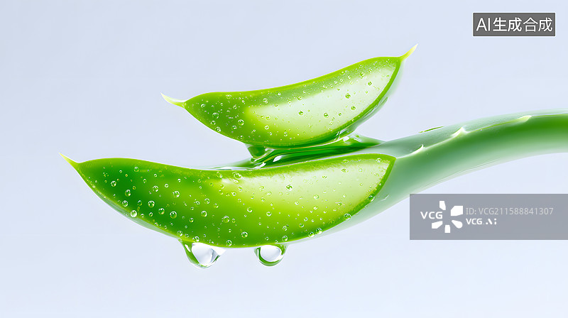 【AI数字艺术】天然芦荟护肤图片素材