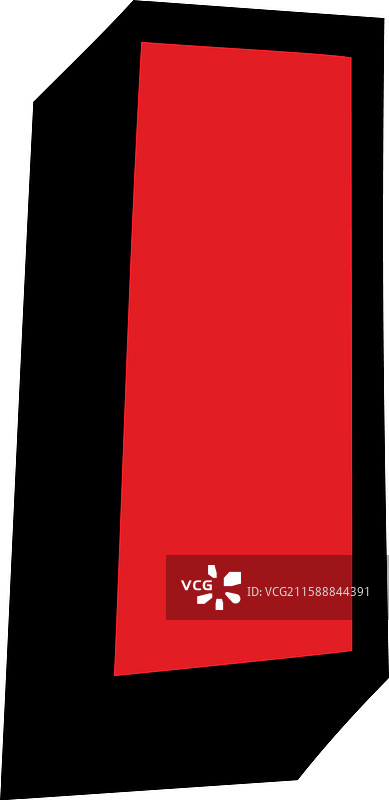 字母i卡通红色字体图片素材